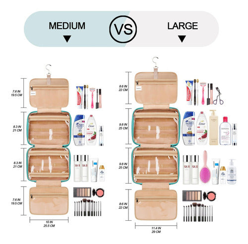 Bolsa Viagem Travel Maquiagem Gancho Divisórias Necessaire