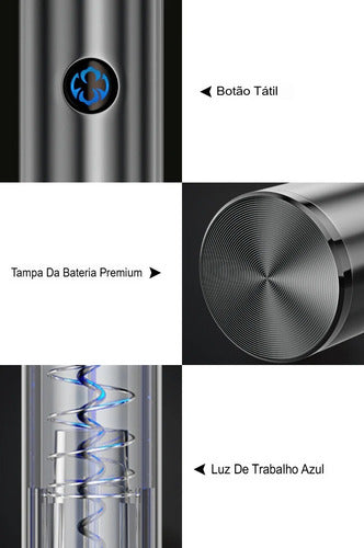 Abridor De Vinho Automático À Bateria Recarregável Usb Top
