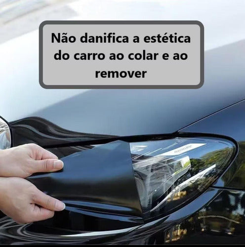 Película Automotiva Farol Lanterna Proteção E Antirisco 2mt