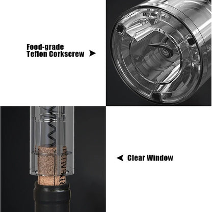 Abridor De Vinho Automático À Bateria Recarregável Usb Top