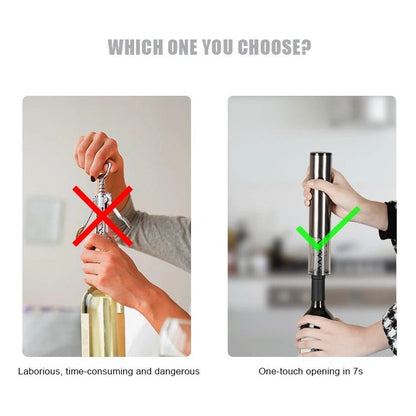 Abridor De Vinho Automático À Bateria Recarregável Usb Top