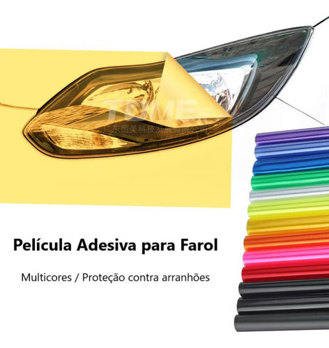 Película Automotiva Farol Lanterna Proteção E Antirisco 2mt