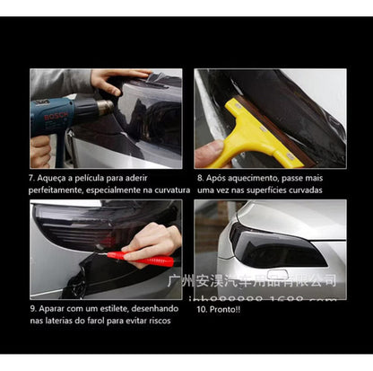 Película Automotiva Farol Lanterna Proteção E Antirisco 2mt