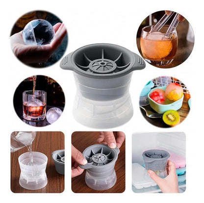 Forma Gelo Esfera Bola Redonda Grande Gigante Whisky Drinks