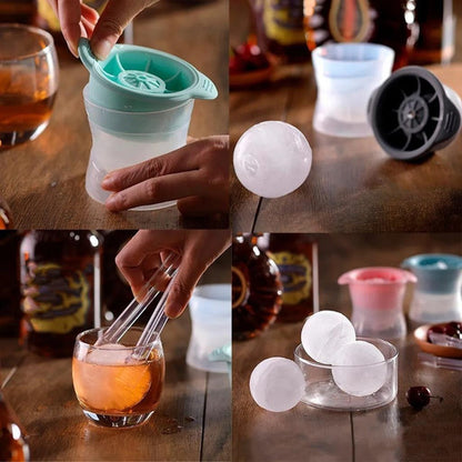 Forma Gelo Esfera Bola Redonda Grande Gigante Whisky Drinks