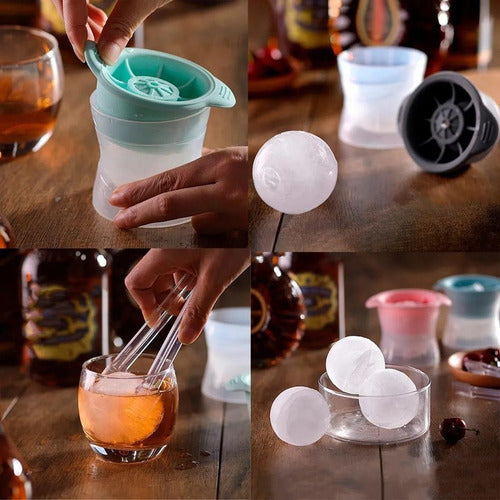 Forma Gelo Esfera Bola Redonda Grande Gigante Whisky Drinks