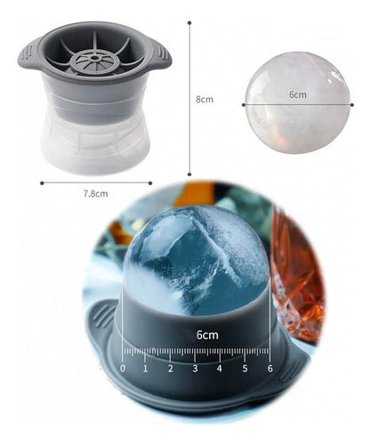 Forma Gelo Esfera Bola Redonda Grande Gigante Whisky Drinks
