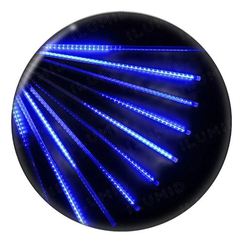 Bastão De Led Bivolt 3w - 8 Bastões Azul